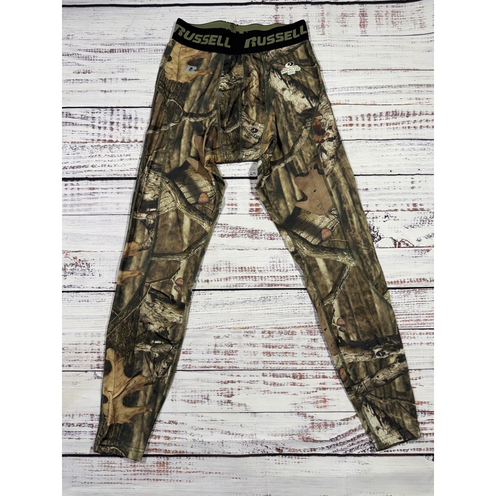 Russell Mens Mossy Oak Break-Up Infinity Camo Dri-Power 360 Leggings Small 28-30